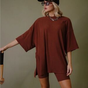 Dressed in LALA Brown Women Shorts